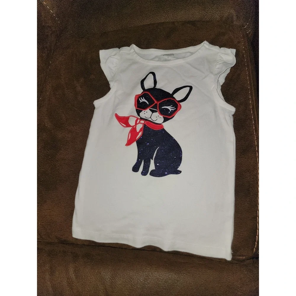 Gymboree parisian afternoon bonjour and dog tops size 5 capris‎ size 4